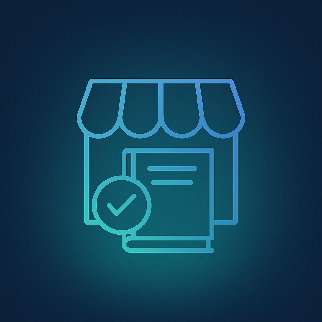 Marketplace management icon